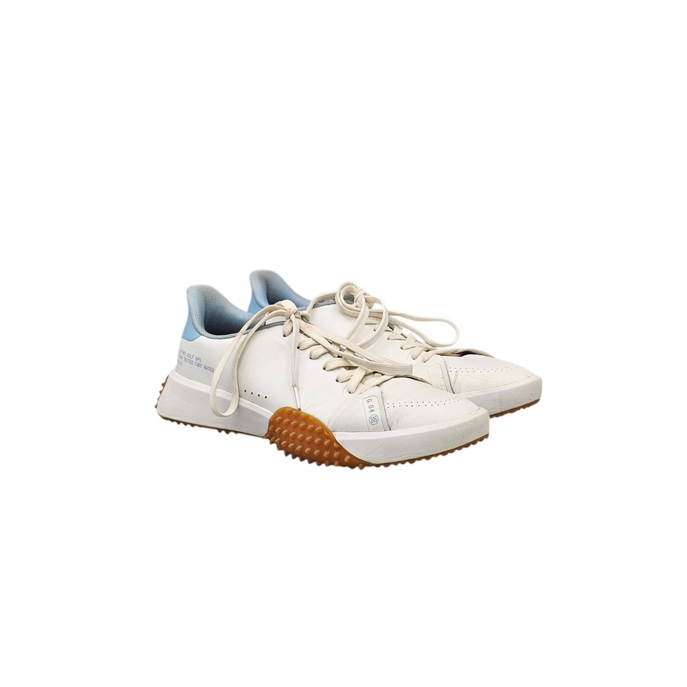 G/FORE Men G.112 White Gum Spiked Golf Shoes Sneakers 9.5 US G4MF23EF104